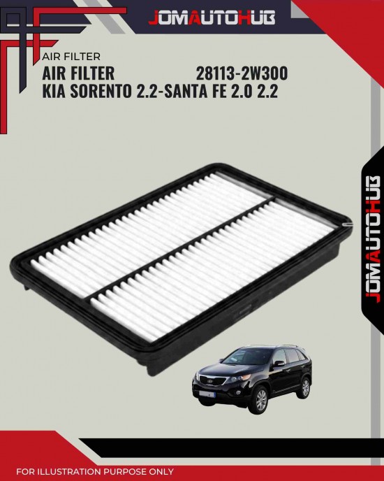 Air Filter-Hyundai Santa Fe 2.0cc 2.2cc-Kia Sorento 2.2cc-28113-2W300