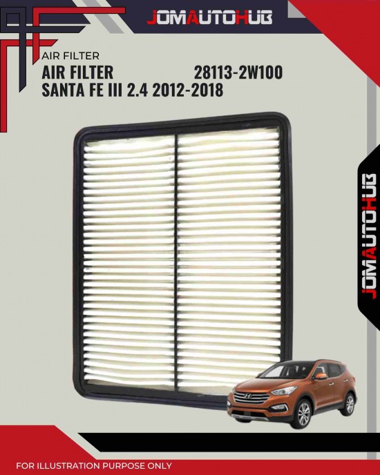 Air Filter-Hyundai Santa Fe III 2.4cc (2012-2018)-28113-2W100