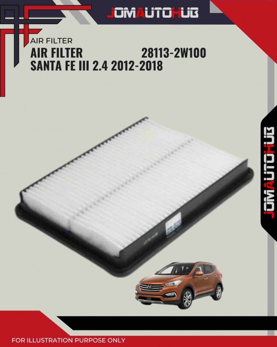 Air Filter-Hyundai Santa Fe III 2.4cc (2012-2018)-28113-2W100