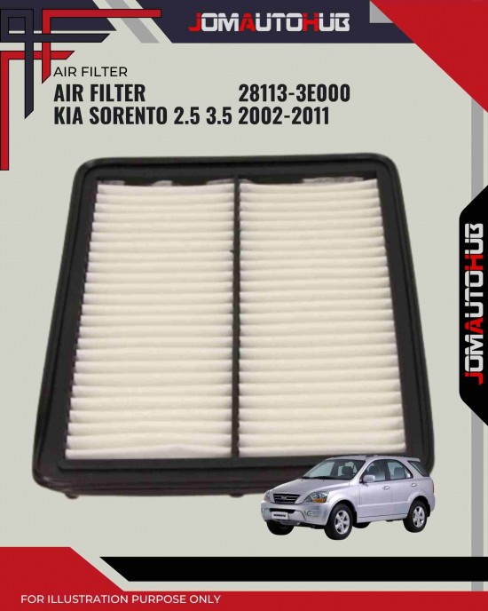 Air Filter-Kia Sorento 2.5cc 3.5cc (2002-2011)-28113-3E000