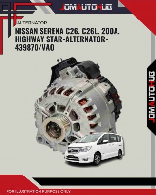 Alternator-Nissan Serena C26-C26L 200A-439870