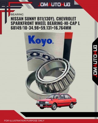 Nissan Sunny B11(130y). Chevrolet Spark-Front Wheel Bearing-HI-CAP L 6814910-34.98×59.131×16.764mm