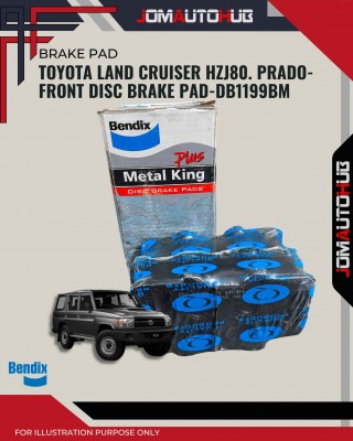 Toyota Land Cruiser HZJ80. Prado-Front Disc Brake Pad-DB1199BM  