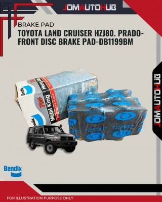Toyota Land Cruiser HZJ80. Prado-Front Disc Brake Pad-DB1199BM  