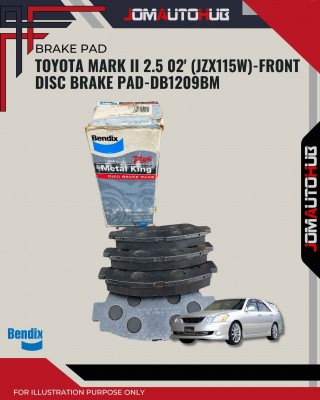 Toyota Mark II 2.5 02' (JZX115W)-Front Disc Brake Pad-DB1209BM  