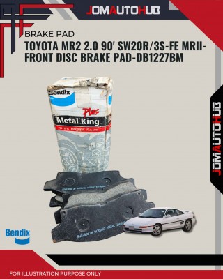 Toyota MR2 2.0 90' SW20R/3S-FE MRII-Front Disc Brake Pad-DB1227BM  