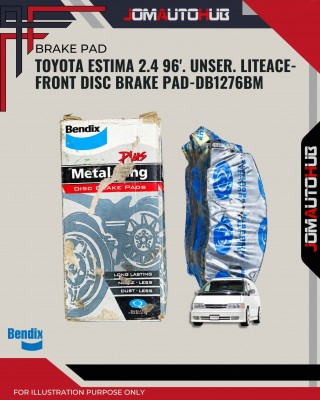 Toyota Estima 2.4 96'. Unser. Liteace CR21G. 27V-Front Disc Brake Pad-DB1276BM 