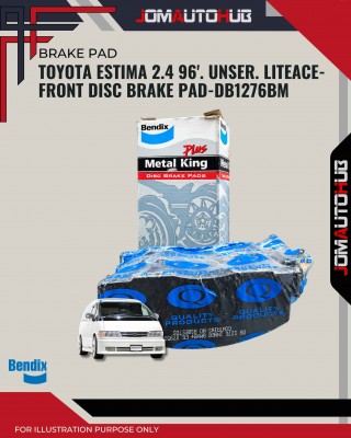 Toyota Estima 2.4 96'. Unser. Liteace CR21G. 27V-Front Disc Brake Pad-DB1276BM 