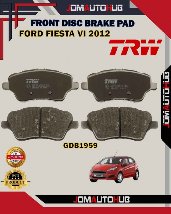 Showing image for Ford Fiesta IV-Ford B-MAX-Front Disc Brake Pad-TRW-GDB1959 Ford Fiesta IV-Ford B-MAX-Front Disc Brake Pad-TRW-GDB1959 Brake Pad image