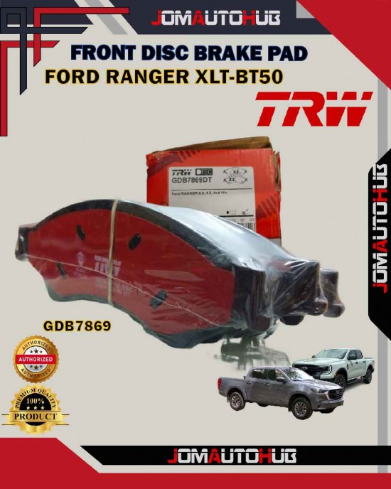 Showing image for Ford Ranger XLT-BT50-Front Disc Brake Pad-TRW-GDB7869DT Ford Ranger XLT-BT50-Front Disc Brake Pad-TRW-GDB7869DT Brake Pad image