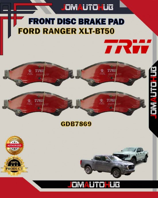 Showing image for Ford Ranger XLT-BT50-Front Disc Brake Pad-TRW-GDB7869DT Ford Ranger XLT-BT50-Front Disc Brake Pad-TRW-GDB7869DT Brake Pad image