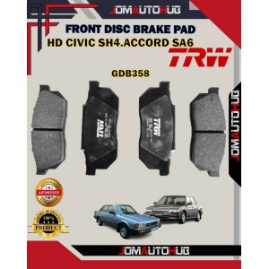 Honda City SX8-Accord SA6-SA6Y-Civic SH4-Front Disc Brake Pad-TRW-GDB358