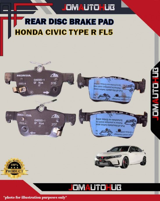 Showing image for Honda Civic Type R FL5-Rear Disc Brake Pad-HONDA-43022-T60-A01 Honda Civic Type R FL5-Rear Disc Brake Pad-HONDA-43022-T60-A01 Brake Pad image
