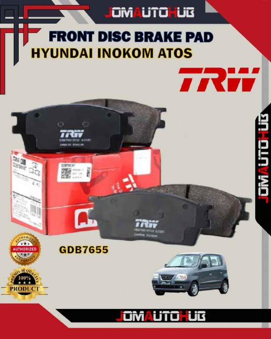 Showing image for Hyundai Inokom Atos-Front Disc Brake Pad-TRW-GDB7655 Hyundai Inokom Atos-Front Disc Brake Pad-TRW-GDB7655 Brake Pad image