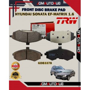 Hyundai Sonata EF-Matrix 1.6cc-Elantra 1.8cc 2.0cc-Kia Cerato-Front Disc Brake Pad-TRW-GDB3378
