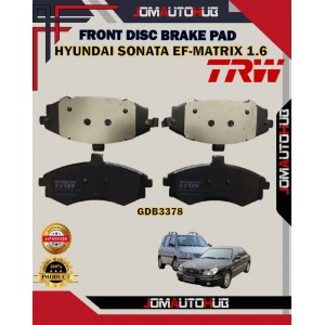 Hyundai Sonata EF-Matrix 1.6cc-Elantra 1.8cc 2.0cc-Kia Cerato-Front Disc Brake Pad-TRW-GDB3378