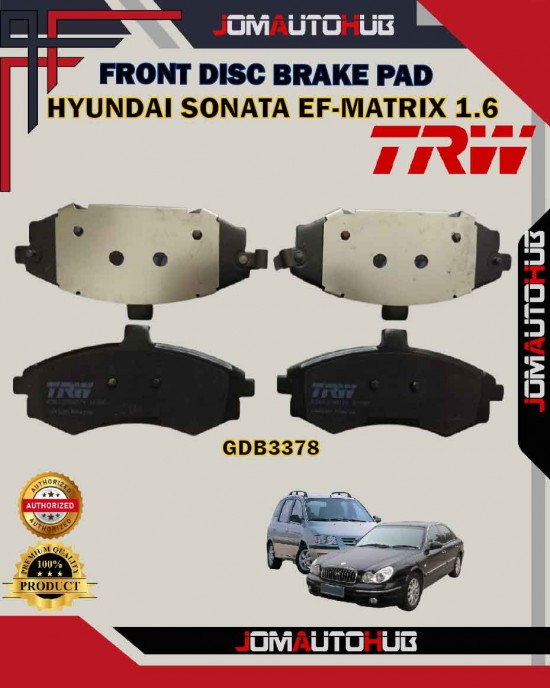 Showing image for Hyundai Sonata EF-Matrix 1.6cc-Elantra 1.8cc 2.0cc-Kia Cerato-Front Disc Brake Pad-TRW-GDB3378 Hyundai Sonata EF-Matrix 1.6cc-Elantra 1.8cc 2.0cc-Kia Cerato-Front Disc Brake Pad-TRW-GDB3378 Brake Pad image