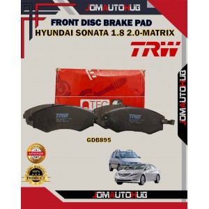 Hyundai Sonata 1.8cc 2.0cc-Matrix-Avante-Front Disc Brake Pad-TRW-GDB895