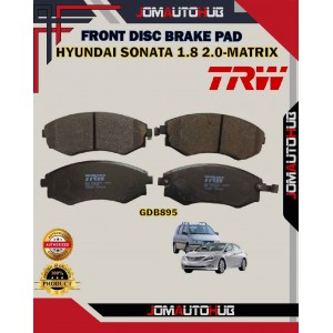 Hyundai Sonata 1.8cc 2.0cc-Matrix-Avante-Front Disc Brake Pad-TRW-GDB895