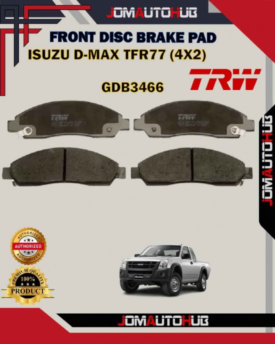 Showing image for Isuzu D-Max TFR-TFS-Rodeo-Chevrolet Colorado Front Disc Brake Pad-TRW-GDB3466 Isuzu D-Max TFR-TFS-Rodeo-Chevrolet Colorado Front Disc Brake Pad-TRW-GDB3466 Brake Pad image