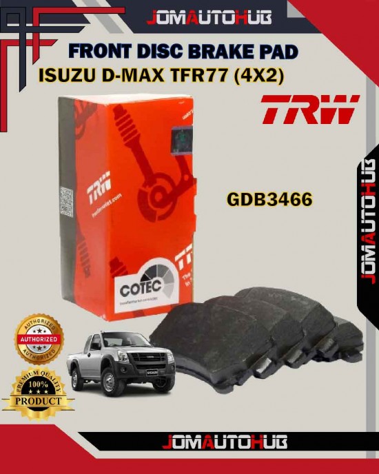 Showing image for Isuzu D-Max TFR-TFS-Rodeo-Chevrolet Colorado Front Disc Brake Pad-TRW-GDB3466 Isuzu D-Max TFR-TFS-Rodeo-Chevrolet Colorado Front Disc Brake Pad-TRW-GDB3466 Brake Pad image