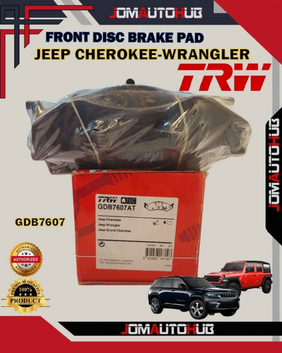 Showing image for Jeep Cherokee-Wrangler-Grand Cherokee-Front Disc Brake Pad-TRW-GDB7607 Jeep Cherokee-Wrangler-Grand Cherokee-Front Disc Brake Pad-TRW-GDB7607 image