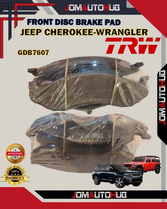 Showing image for Jeep Cherokee-Wrangler-Grand Cherokee-Front Disc Brake Pad-TRW-GDB7607 Jeep Cherokee-Wrangler-Grand Cherokee-Front Disc Brake Pad-TRW-GDB7607 image