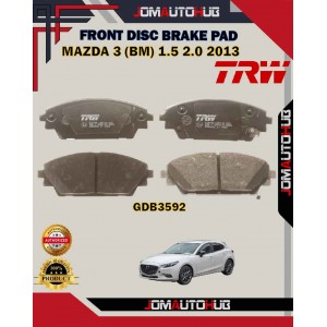 Mazda 3 BM-Mazda CX-3-Front Disc Brake Pad-TRW-GDB3592
