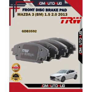 Mazda 3 BM-Mazda CX-3-Front Disc Brake Pad-TRW-GDB3592