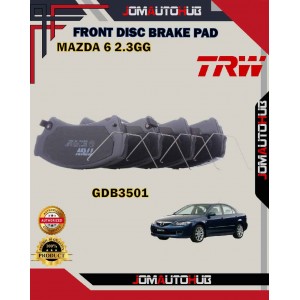 Mazda 6 GH-Front Disc Brake Pad-TRW-GDB3501 Mazda 6 GH-Front Disc Brake Pad-TRW-GDB3501