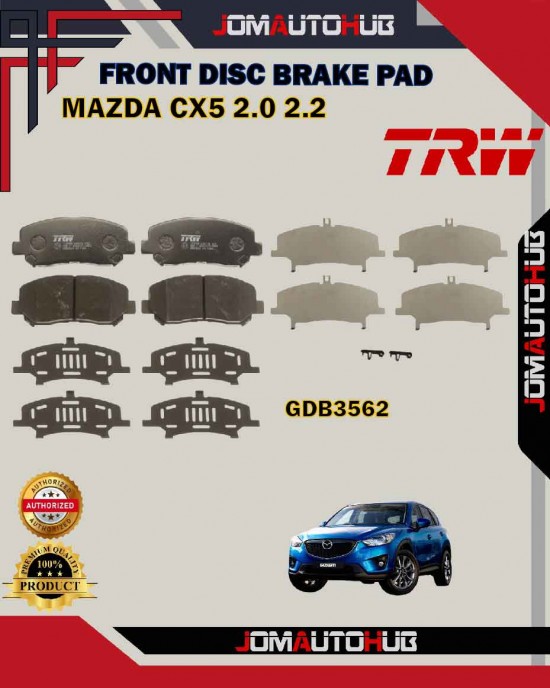 Showing image for Mazda CX-5 KE-Mazda CX-5 KF-Jeep Cherokee KL-Front Disc Brake Pad-TRW-GDB3562 Mazda CX-5 KE-Mazda CX-5 KF-Jeep Cherokee KL-Front Disc Brake Pad-TRW-GDB3562 Brake Pad image