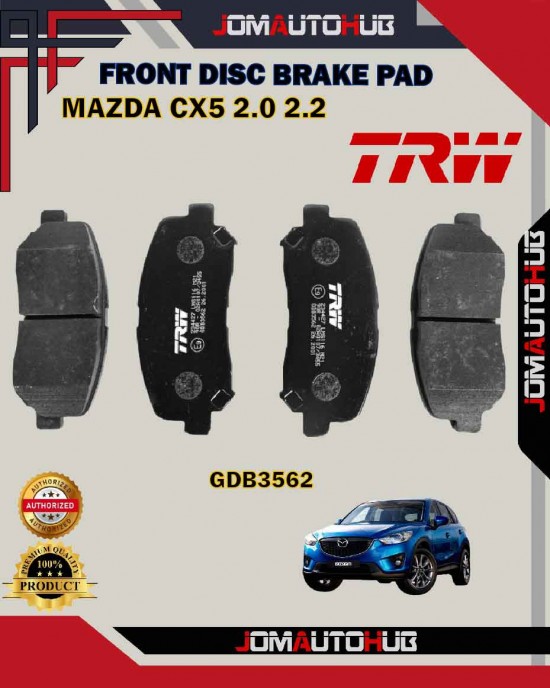 Showing image for Mazda CX-5 KE-Mazda CX-5 KF-Jeep Cherokee KL-Front Disc Brake Pad-TRW-GDB3562 Mazda CX-5 KE-Mazda CX-5 KF-Jeep Cherokee KL-Front Disc Brake Pad-TRW-GDB3562 Brake Pad image