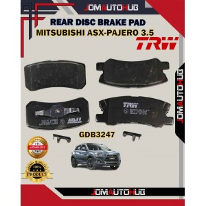 Mitsubishi ASX-Mitsubishi Lancer-Airtrek-Pajero V54-Rear Disc Brake Pad-TRW-GDB3247