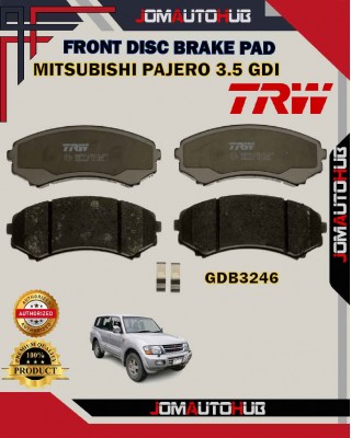 Mitsubishi Grandis 2.4cc NA4W-Pajero 3.5cc-Shogun Front Disc Brake Pad-TRW-GDB3246