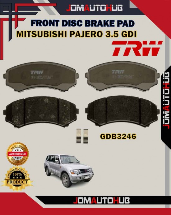 Showing image for Mitsubishi Grandis 2.4cc NA4W-Pajero 3.5cc-Shogun Front Disc Brake Pad-TRW-GDB3246 Mitsubishi Grandis 2.4cc NA4W-Pajero 3.5cc-Shogun Front Disc Brake Pad-TRW-GDB3246 Brake Pad image