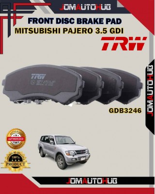 Mitsubishi Grandis 2.4cc NA4W-Pajero 3.5cc-Shogun Front Disc Brake Pad-TRW-GDB3246