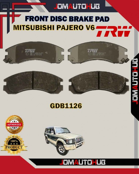 Showing image for Mitsubishi Airtrek Turbo-Pajero V6-Evo 3-Mitsubishi Lancer-Front Disc Brake Pad-TRW-GDB1126 Mitsubishi Airtrek Turbo-Pajero V6-Evo 3-Mitsubishi Lancer-Front Disc Brake Pad-TRW-GDB1126 Brake Pad image