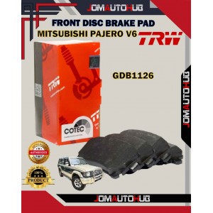 Mitsubishi Airtrek Turbo-Pajero V6-Evo 3-Mitsubishi Lancer-Front Disc Brake Pad-TRW-GDB1126