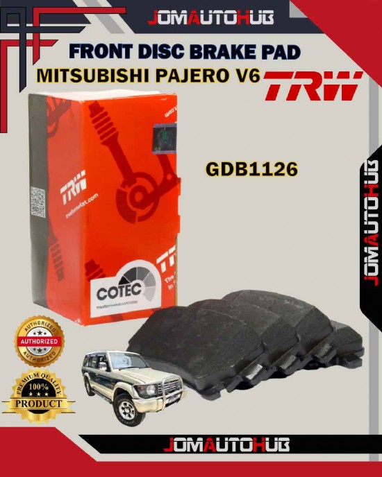 Showing image for Mitsubishi Airtrek Turbo-Pajero V6-Evo 3-Mitsubishi Lancer-Front Disc Brake Pad-TRW-GDB1126 Mitsubishi Airtrek Turbo-Pajero V6-Evo 3-Mitsubishi Lancer-Front Disc Brake Pad-TRW-GDB1126 Brake Pad image