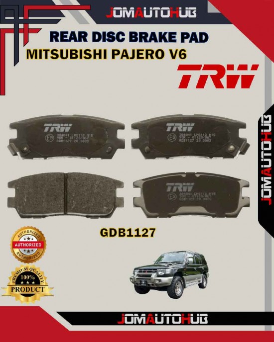 Showing image for Mitsubishi Pajero V6 Rear Disc Brake Pad-TRW-GDB1127 Mitsubishi Pajero V6 Rear Disc Brake Pad-TRW-GDB1127 image