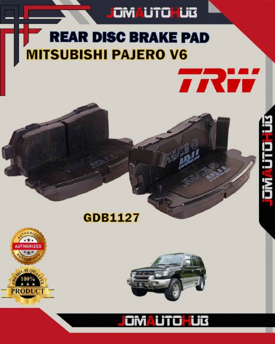 Showing image for Mitsubishi Pajero V6 Rear Disc Brake Pad-TRW-GDB1127 Mitsubishi Pajero V6 Rear Disc Brake Pad-TRW-GDB1127 image