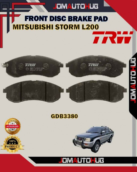 Showing image for Mitsubishi Storm L200 3.0CC Front Disc Brake Pad-TRW-GDB3380 Mitsubishi Storm L200 3.0CC Front Disc Brake Pad-TRW-GDB3380 Brake Pad image