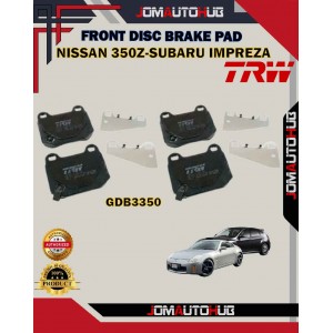 Nissan 350Z-Fairlady X-Skyline-Subaru Impreza-Forester-Front Disc Brake Pad-TRW-GDB3350