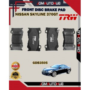 Nissan Skyline 370GT-Infiniti Q50 Q60 Q70-Front Disc Brake Pad-TRW-GDB3505