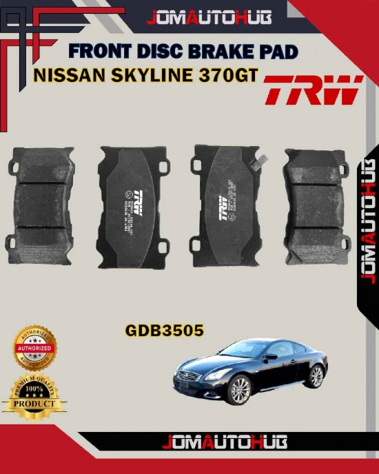 Showing image for Nissan Skyline 370GT-Infiniti Q50 Q60 Q70-Front Disc Brake Pad-TRW-GDB3505 Nissan Skyline 370GT-Infiniti Q50 Q60 Q70-Front Disc Brake Pad-TRW-GDB3505 Brake Pad image