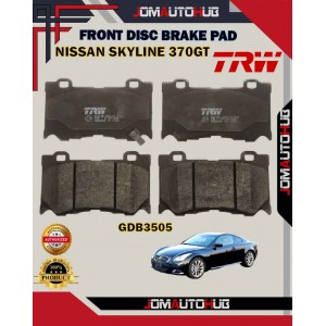 Nissan Skyline 370GT-Infiniti Q50 Q60 Q70-Front Disc Brake Pad-TRW-GDB3505