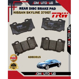 Nissan 370GT-Skyline-Infiniti Q50-Q60-Q70-Rear Disc Brake Pad-TRW-GDB3515