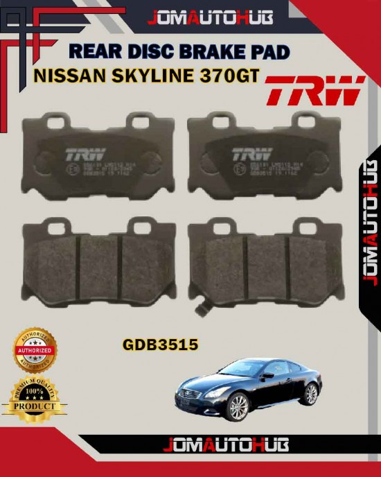 Showing image for Nissan 370GT-Skyline-Infiniti Q50-Q60-Q70-Rear Disc Brake Pad-TRW-GDB3515 Nissan 370GT-Skyline-Infiniti Q50-Q60-Q70-Rear Disc Brake Pad-TRW-GDB3515 Brake Pad image