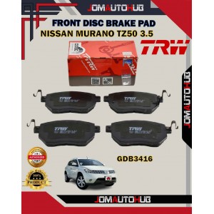 Nissan Murano TZ50 3.5cc-Altima-Front Disc Brake Pad-TRW-GDB3416
