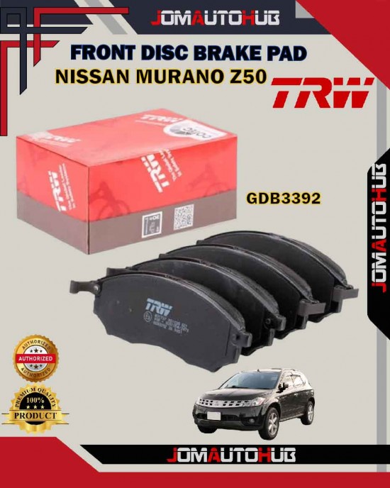 Showing image for Nissan Murano Z50 3.5cc-Navara D40-Infiniti Q70-Front Disc Brake Pad-TRW-GDB3392 Nissan Murano Z50 3.5cc-Navara D40-Infiniti Q70-Front Disc Brake Pad-TRW-GDB3392 image
